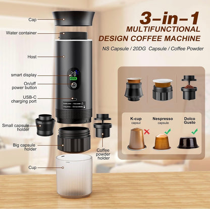 3-in-1 Smart Portable Coffee Maker®